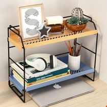 Desktop shelf Office storage finishing rack ins cosmetics Bay window desk Metal Wrought iron table book stand