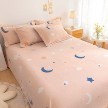 Winter Milk Suede Bed Linen Single Suede Coral Suede Flannel Single Plus Suede Bed Linen Single Piece Thickened Winter