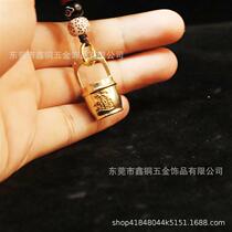 Brass a bucket of gold piece solid copper bucket mini-Chinese creative home office crafts pop