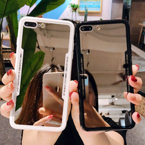 Creative makeup selfie mirror xs max Apple 6splus Apple x XR phone case couple iPhone7plus X full Edge Mirror 8plus soft protective cover