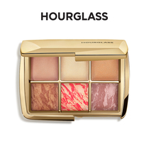 Hourglass soft light powder cake 6 color plate eyeshadow blush repair highlight one plate 20 Christmas Limited