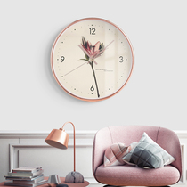 Shining simple ins Wind wall clock wall clock creative atmospheric mute electronic clock home clock