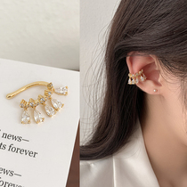 Super fairy girl temperament tassel zircon ear clip female earless summer design sense explosive advanced sense niche earring