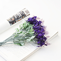 Emulated Deco Lavender Tri-color Optional Emulation Flower Decoration Flowers Foreign Trade Silk Flowers Fake Flowers Emulated Dry Flowers