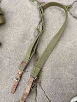 Army fan army inventory 58 type with card head double scalp strap Old cowhide head canvas strap diy collection