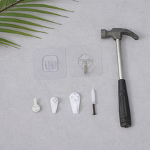 Powerless nail wall nail hook Wall Wall photo painting hanging photo invisible adhesive hook hammer strong non-trace stick hook
