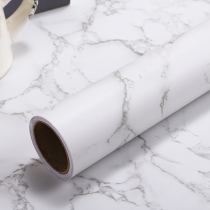 Thickened matte big flower white kitchen oil-proof sticker stove imitation marble pattern PVC high temperature resistant waterproof self-adhesive