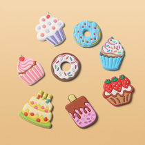 Cake series refrigerator stickers cute 3d three-dimensional personality stickers creative refrigerator stickers cartoon soft glue magnetic refrigerator stickers