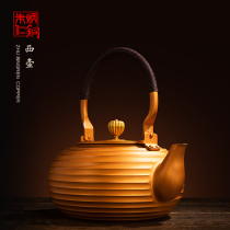 Zhu Bingren copper Chinese handmade health copper pot home large capacity cooking teapot electric pottery stove teapot West pot