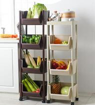 New breaking news plastic shelf in the kitchen dedicated dish rack multi-layer summer landing land with pulleys