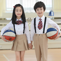 Kindergarten childrens chorus recitation costumes boys and girls with pants set primary school uniforms performance costumes