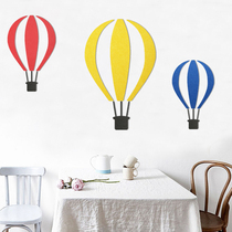 Hot air balloon felt 3d three-dimensional wall stickers cork board creative Nordic environmental protection modern simple sofa TV background wall