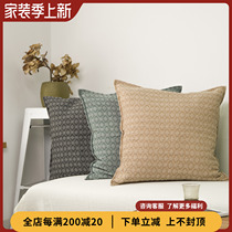 LINZOE watching TV bedside pillow nap single simple square cotton pillow modern Nordic style ins