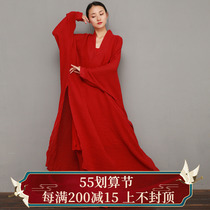 No for-Chinese Zen Costume Donuts Folk Style Zen Dancer Costume Cotton Linen Tea Suit Dress Suit