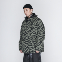 The Dirty Collection zebra pattern multi pocket baseball collar thick function jacket cotton suit men