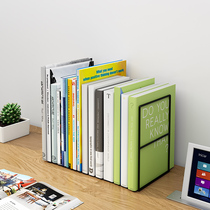 Desktop book stand Desk bookshelf book clip Book back book holder 2-piece student block book board storage finishing metal