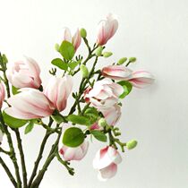 Jade Orchid High Emulation Flower Living Room TV Cabinet Vase Fake Floral Home Decoration Floral Art Tree Indoor Table Flower