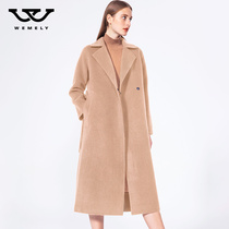 Australian wool double-sided cashmere coat womens mid-length 2019 new winter Korean loose over-the-knee woolen cloak jacket