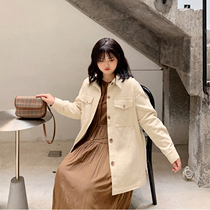 ALIN custom large size coat women 200kg fat mm autumn new fat sister foreign style meat slim coat