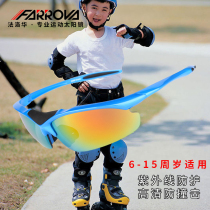 Faroese 6-13 Years Kids Cycling Eyeglasses Junior Running Roller Skating Ice Skating Sport Cycling Sunglasses