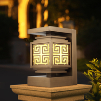 Pillar head lawn lamp outdoor waterproof grass lamp LED villa garden landscape courtyard lamp community park bronze