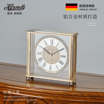 German Hermler European-style light luxury clock home living room clock ornaments personalized creative mountain clock desktop clock