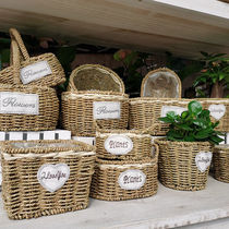 Grass choreograpes choreograpes flower baskets flower pots Handmade creative handwoven European-style flower arrangements Green Lots of meat Lyu choreography wall-mounted Nordic