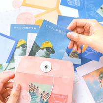 Hands Account Ins Wind Gift Shops Stickers Bag Cute Cartoon Minimalist Strokes Girl Cat Handbill Decoration Appliquise