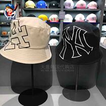 South Korean MLB special cabinet 2021 new hollowed-out large scale fishermans hat sunscreen with small male and female coves cap