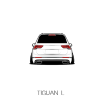 Suitable for Volkswagen Tiguan L low-lying car scratch model stickers car friends will Personalized car stickers customized HF