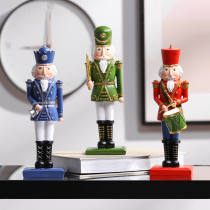 Simple creative walnut clamp character wine cabinet fitting modern home living room TV cabinet desktop decoration