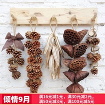 Pinecone diy material natural Lotus Christmas decoration forest plant decoration forest baby set retro home