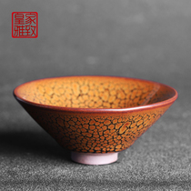 Jianyang Jianyao yellow Partridge Jianzhan pure handmade bucket Cup Master Cup Cup Cup Cup Cup Cup Cup Cup Cup