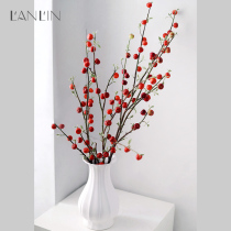 Simulation Fruit Seed Wild Fruits Plant Pendulum Pieces Winter Green Red Fruits Branches Home Furnishing Ground Fruit Decorated Flower Arrangement Fruit Living-room