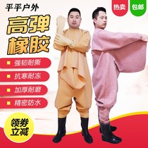 Water Fork Pants Sewer Pants Rain Pants Thickened Fishing Non-slip Full-body Fishing Suit Boots Fishing Waterproof Clothing Catch Fishing