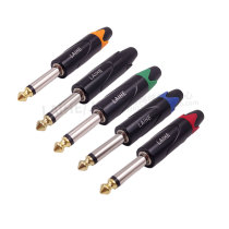  6 5 plug large two-core 6 35mm mono microphone microphone cable Guitar cable plug XLR speaker plug