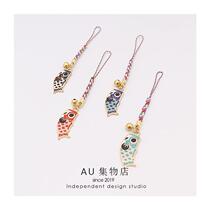 Japanese style Koi mobile phone chain transfer Zhaicai mobile phone rope cute creative coin wallet bag U disk pendant pendant