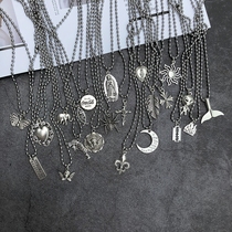 European and American ins trampoline Girl Necklace old vintage Cold wind Angel Feather hip hop choker men and women couples