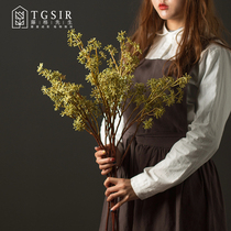 Millet fruit simulation flower decoration living room table TV cabinet green plant high bottle flower arrangement decoration flower fake flower fruit