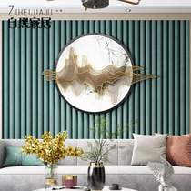 New Chinese style mountain shadow living room wall wall decoration wrought iron hand-painted landscape painting porch Wall soft wall decoration pendant