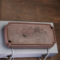 One yuan from the strength of the teacher the fairy flower dry bubble pot the sand purple mud length 28cm handmade g