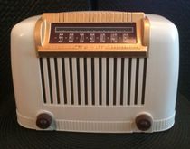 Rare 1948 White Bendix FM radio model 111 Working original glued wood