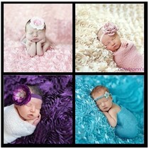 Childrens photographic costumes Props Shadows pictures Blankets New Shooting Blankets Baby Photographic Rose Blankets