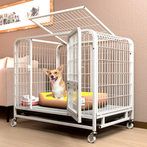 Dog Cage Sub Medium Dog Small Dog With Toilet Separated Kirky Pet Dog Kennel Indoor Large Canine Fur Dog Fence