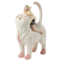 Search hunters X Jia Xiaogulu Card Ventilation Living room Desktop Birthday Gifts < White Night Fairy Tales-Cat General >