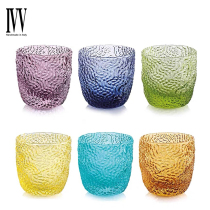 IVV Italy imported color handmade art ins glass water Cup TRICOT juice with hand gift home daily use