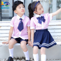 Summer Kindergarten Garden Conserved Big Class 6th Grade Graduation Photos Children Yinglun Wind Class Clothes Elementary School Childrens School Suit Suit