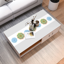 Coffee table tablecloth waterproof and oil-proof disposable PVC soft glass household rectangular table mat plastic tablecloth anti-hot thick