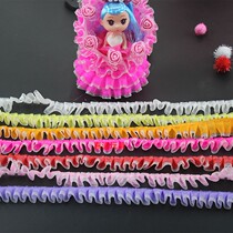 68 double layer lace handmade DIY skirt support lace Misty doll clothes a bundle of 15 meters factory direct sales