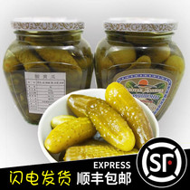 Russian pickles Marinated fresh cucumbers Milk Cucumbers cucumber strips Russian food Western food Sandwich ingredients